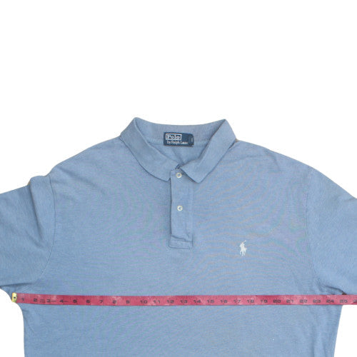 Ralph Lauren Men's Blue Long Sleeve Cotton Polo Shirt XL