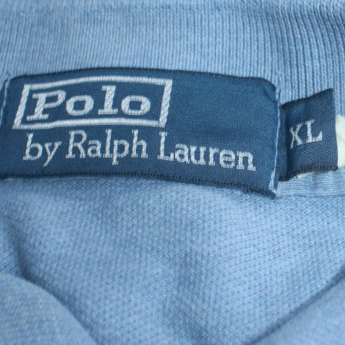 Ralph Lauren Men's Blue Long Sleeve Cotton Polo Shirt XL