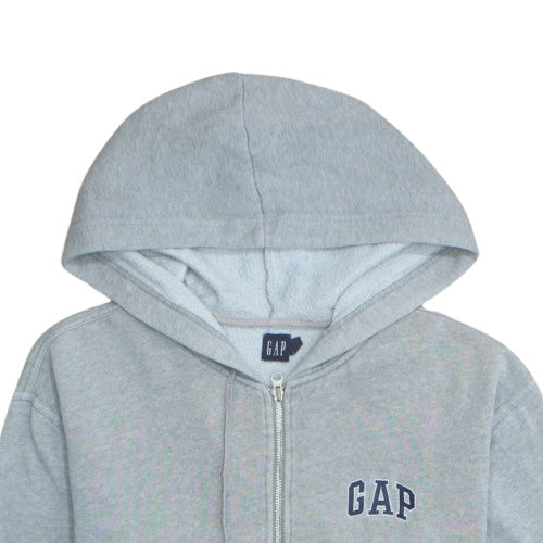 GAP Women’s Grey Full Zip Hoodie M Classic Logo Casual Sweatshirt
