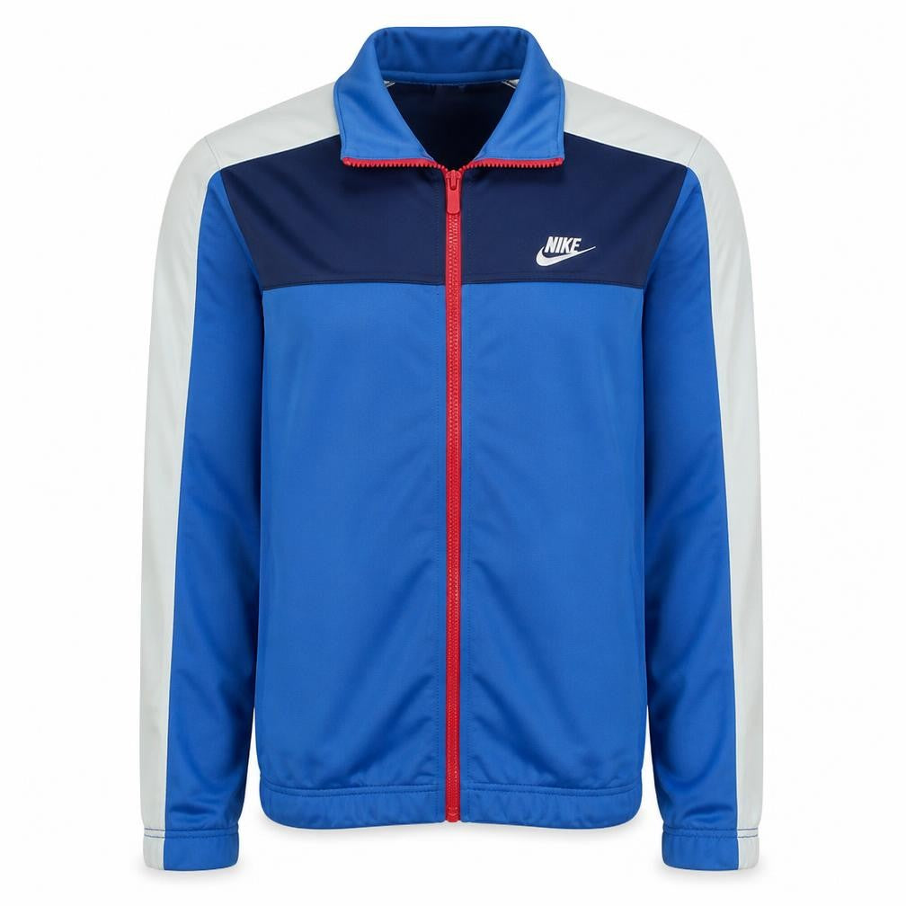Nike Men's Blue Track Jacket Size S Full Zip Polyester Sportswear