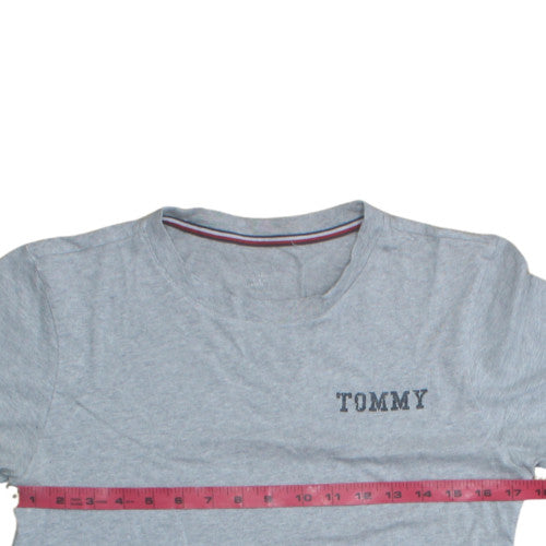 Tommy Hilfiger Boys Grey 16 Years Logo Crew Neck Cotton T-Shirt