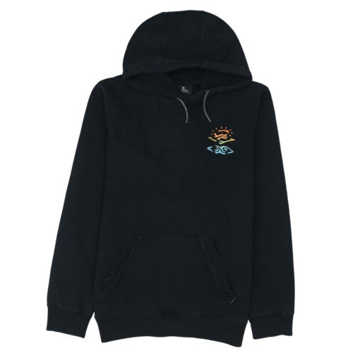 Rip Curl Boys Black Pullover Hoodie 16 Years Surf Logo Fleece Sweatshirt