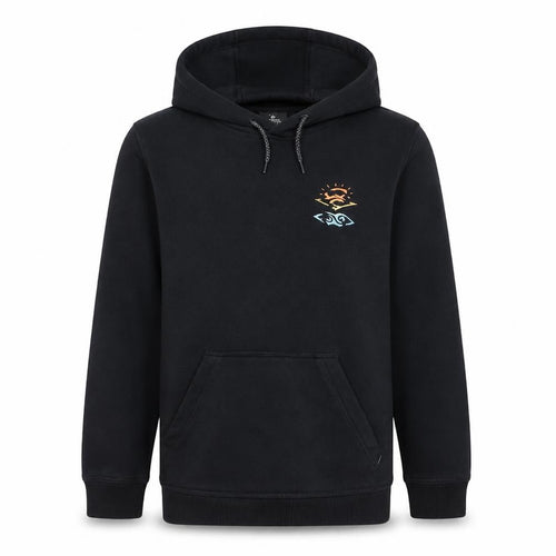 Rip Curl Boys Black Pullover Hoodie 16 Years Surf Logo Fleece Sweatshirt