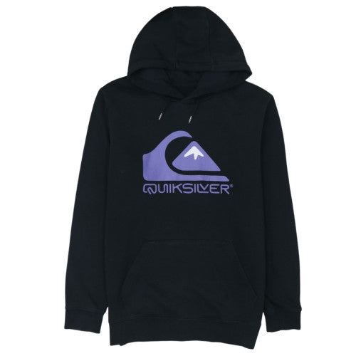Quiksilver Women's Black L Pullover Hoodie with Logo Print
