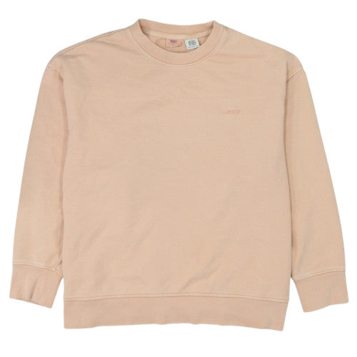 Levi's Womens Beige Crew Neck Long Sleeve Sweatshirt Size L