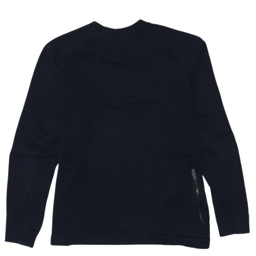 Nike Women's Black Cotton Blend Crew Neck Pullover Sweatshirt M