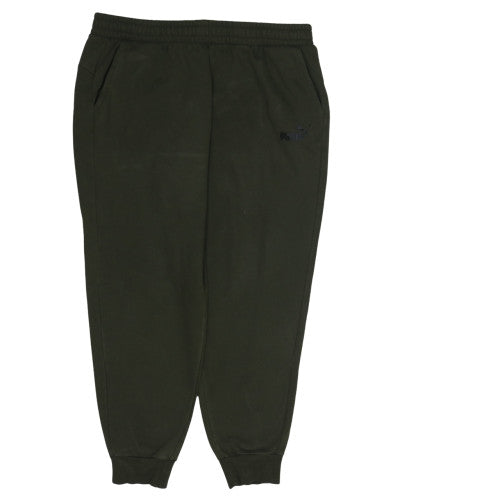 Puma Men’s Green 2XL Joggers Fleece Tapered Sweatpants