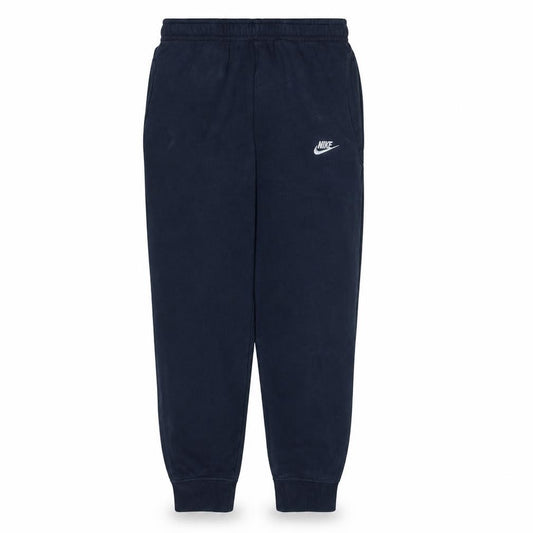 Front view of Nike Men's Navy Blue Jogger Sweatpants M Cotton Blend