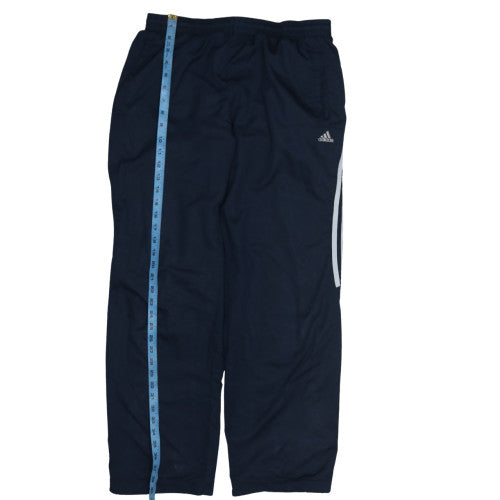 Adidas Men's Blue Track Pants M Regular Fit Activewear Trousers