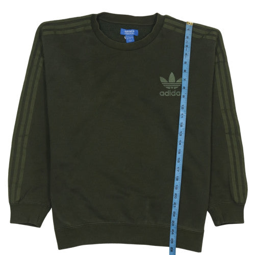 Adidas Mens Green L Crew Neck Pullover Sweatshirt