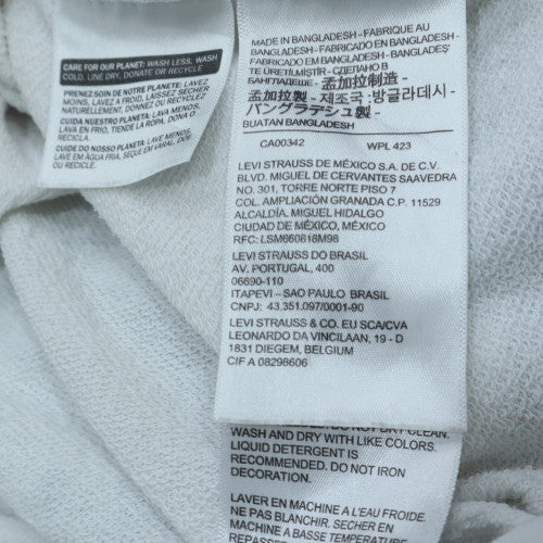 Levi's Women's White Logo Pullover Sweatshirt Size L