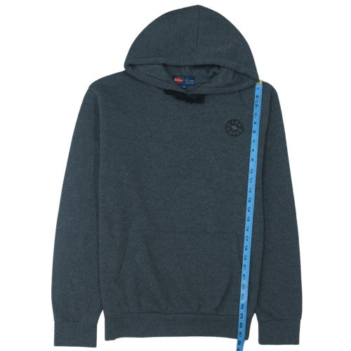 Lee Cooper Men's Grey 2XL Pullover Hoodie with Logo