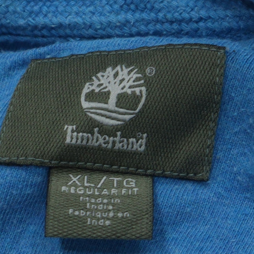 Timberland Men's Blue Full Zip Hoodie XL Regular Fit