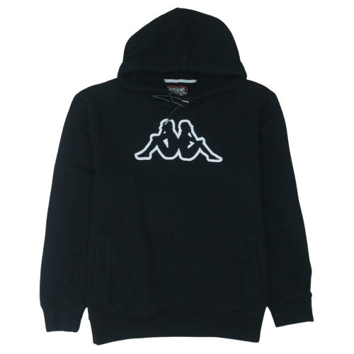 Kappa Men's Black XL Pullover Hoodie with Logo Graphic