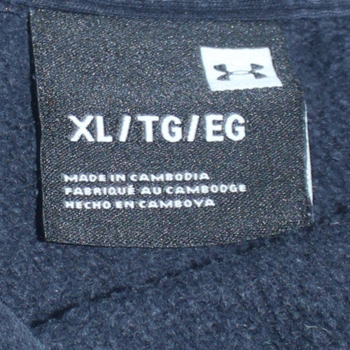 Under Armour Men's Black XL Pullover Hoodie with Logo