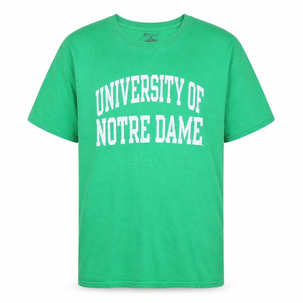 Champion Men's Green University of Notre Dame Crew Neck T-Shirt XL