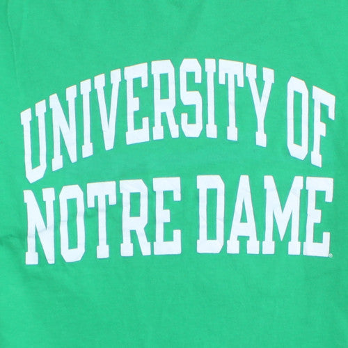 Champion Men's Green University of Notre Dame Crew Neck T-Shirt XL