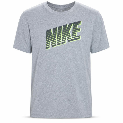 Nike Men's Grey Graphic Logo Crew Neck T-Shirt XL