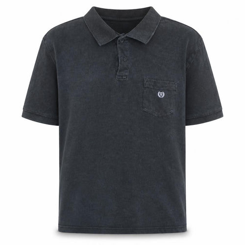 Chaps Men's Black Cotton Short Sleeve Polo Shirt XL