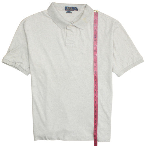 Ralph Lauren Men's Beige Cotton Polo Shirt Size M Classic Fit