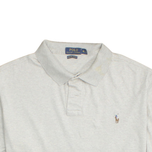 Ralph Lauren Men's Beige Cotton Polo Shirt Size M Classic Fit