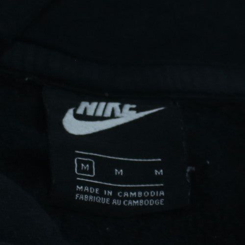 Nike Men's Black Pullover Hoodie M Regular Fit Fleece Sweatshirt