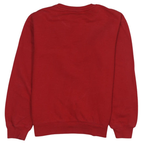 Disney Women Red Mickey Mouse Christmas Sweatshirt Size M