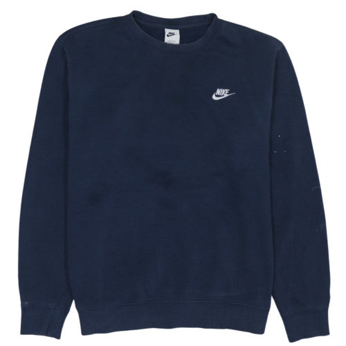 Nike Men's Blue Crew Neck Pullover Sweatshirt L Regular Fit