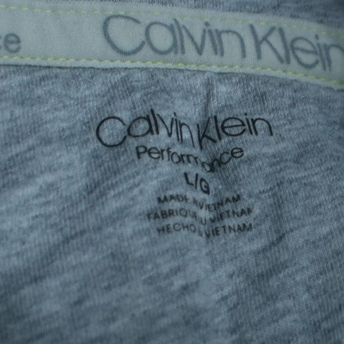 Calvin Klein Women’s Grey Pullover Hoodie Large Cotton Blend