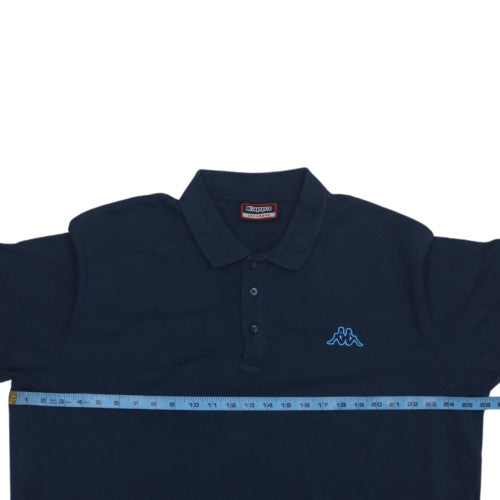 Kappa Men's Blue 3XL Polo Shirt 100% Cotton Regular Fit