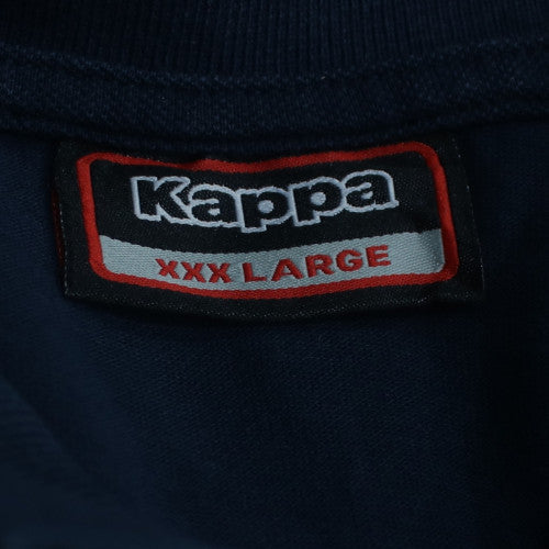 Kappa Men's Blue 3XL Polo Shirt 100% Cotton Regular Fit