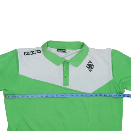 Kappa Men's Green Colourblock 3XL Football Polo Shirt