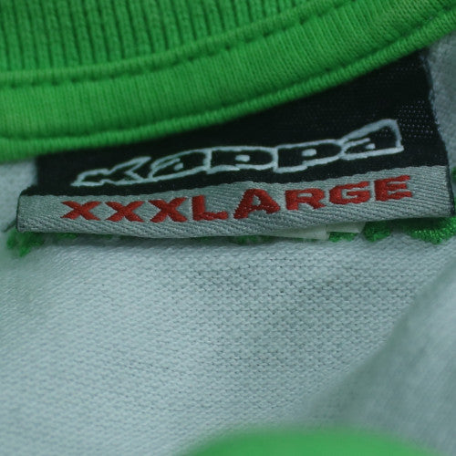 Kappa Men's Green Colourblock 3XL Football Polo Shirt