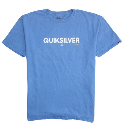 Quiksilver Men's Blue Regular Fit Short Sleeve Cotton T-Shirt XXL