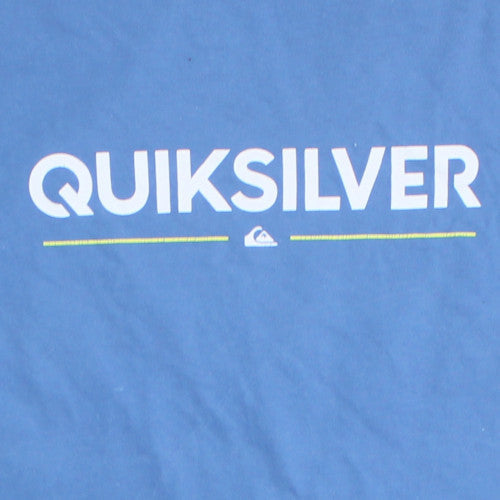 Quiksilver Men's Blue Regular Fit Short Sleeve Cotton T-Shirt XXL