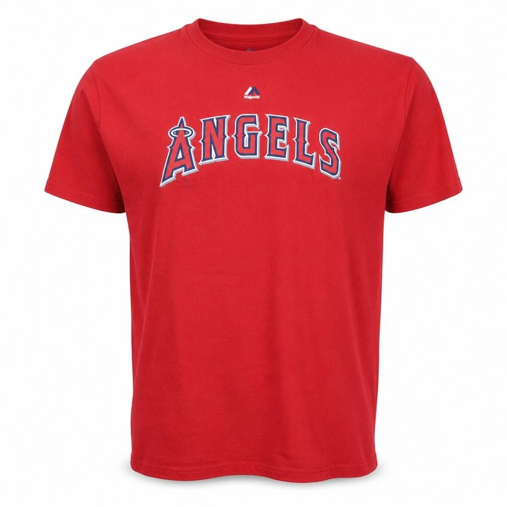 Majestic Men's Red Angels T-Shirt XL Sports Graphic Print