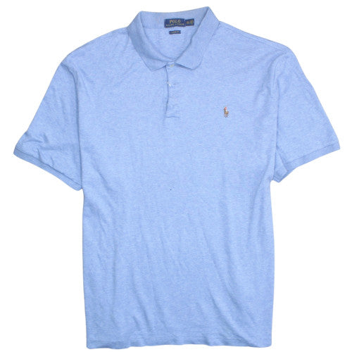 Ralph Lauren Men's Blue Classic Fit Cotton Polo Shirt XXL