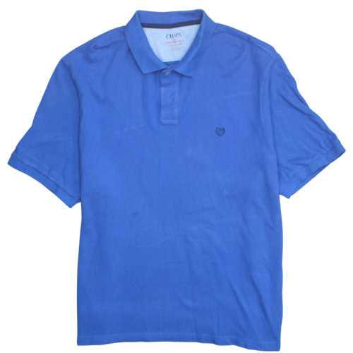 Chaps Men's Blue 2XL Cotton Short Sleeve Polo Shirt
