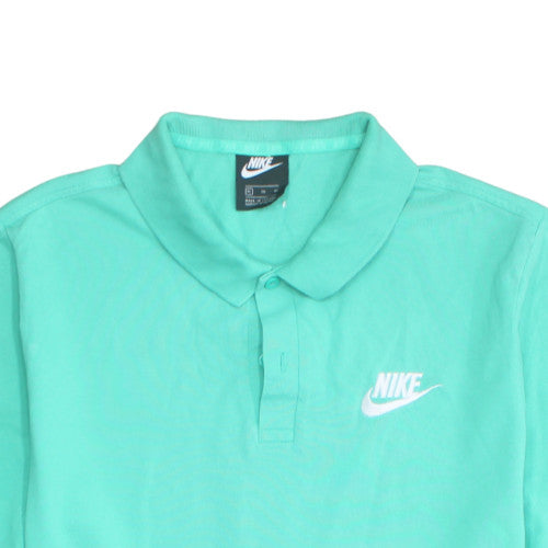 Nike Men's Green XL Cotton Short Sleeve Polo Shirt