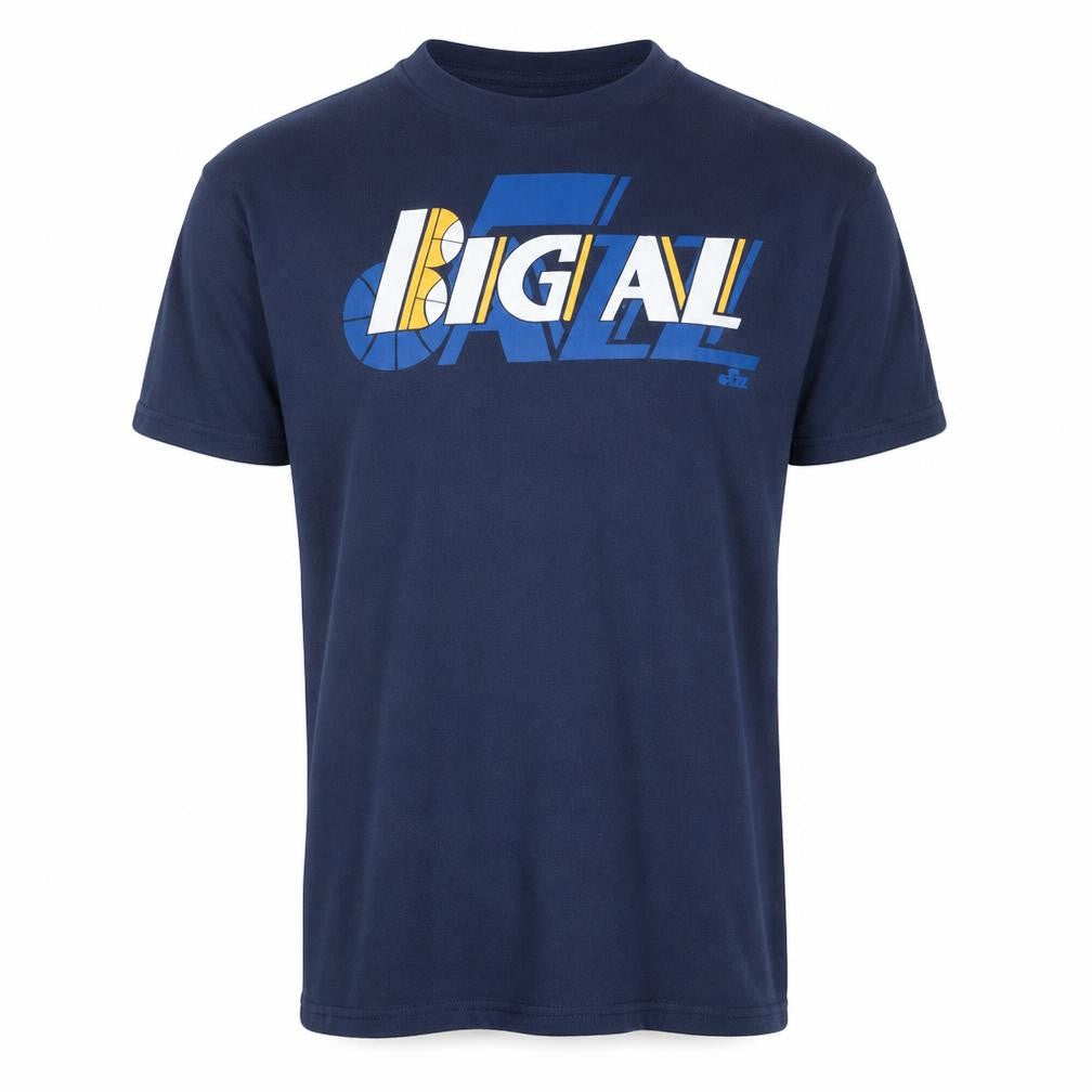 Majestic NBA Utah Jazz Big Al Jefferson Blue Men's XL Graphic T-Shirt