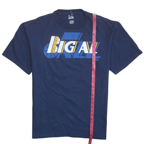 Majestic NBA Utah Jazz Big Al Jefferson Blue Men's XL Graphic T-Shirt