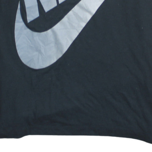 Nike Womens Black XL Basic Logo Short Sleeve Crew Neck T-Shirt