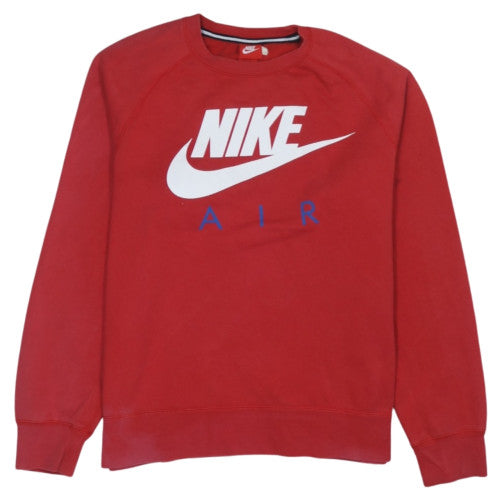 Nike Men's Red Air Logo Pullover Sweatshirt Size L