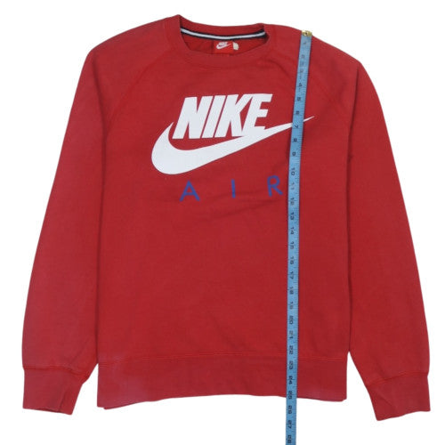Nike Men's Red Air Logo Pullover Sweatshirt Size L