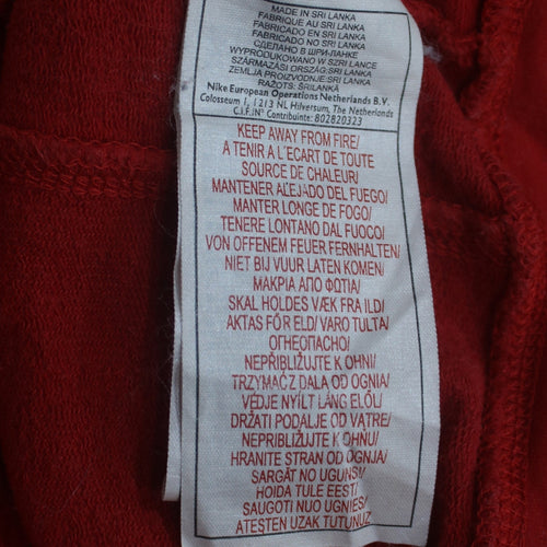 Nike Men's Red XL Track Jacket Full Zip Fleece Sportswear