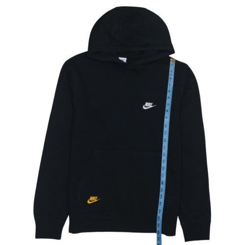Nike Men's Black Pullover Hoodie M Fleece Logo Sportswear