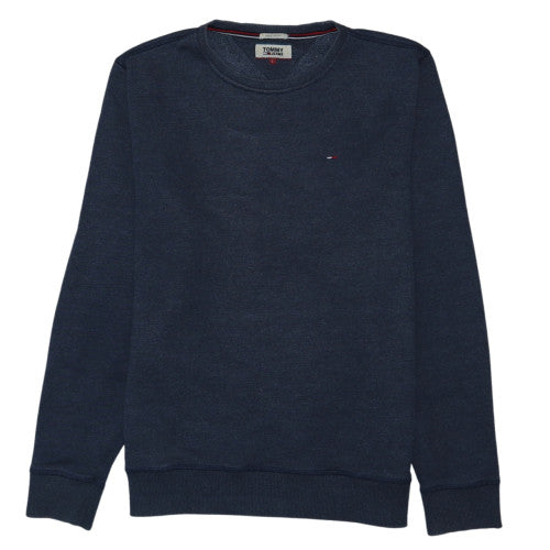 Tommy Jeans Men's Blue Crew Neck Pullover Sweatshirt L Regular Fit