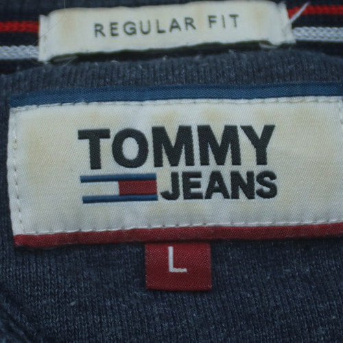 Tommy Jeans Men's Blue Crew Neck Pullover Sweatshirt L Regular Fit