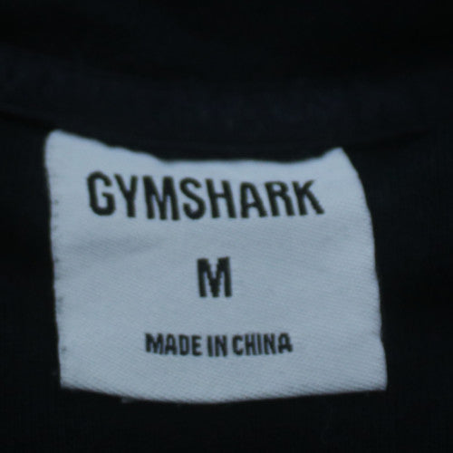 Gymshark Mens Black Pullover Hoodie Size M Regular Fit Sweatshirt