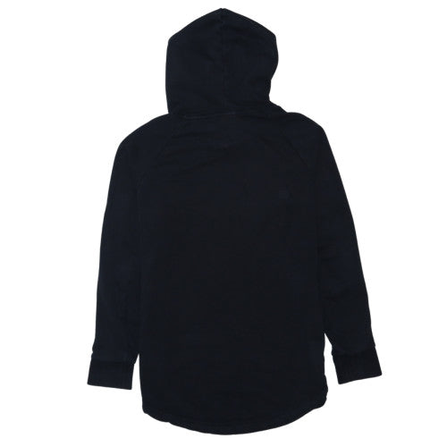 Adidas Womens Black Pullover Hoodie Size M Logo Fleece Sweatshirt